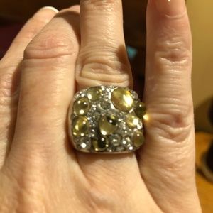 Lia Sophia jeweled ring, size 6 1/2